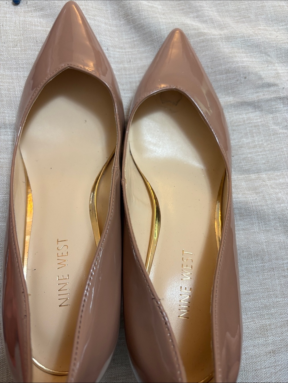 Nine West Blush Patent Pointed-Toe Pumps